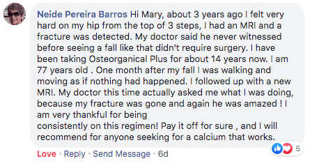 Natural Options - OsteoOrganical Results